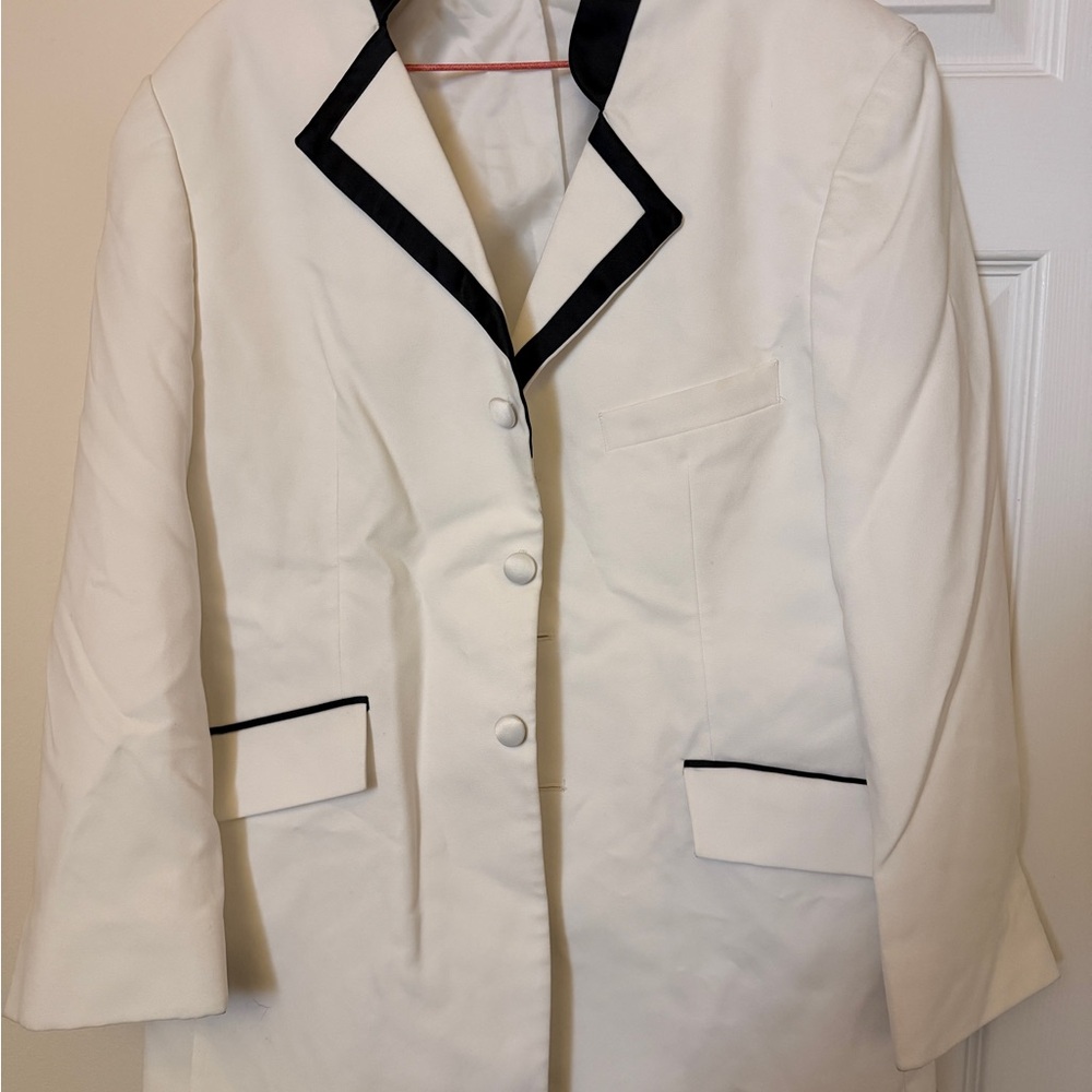 After Six Ivory Blazer with Black Accents